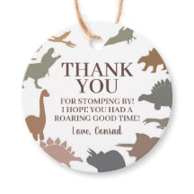 Moderne Dinosaurus Verjaardagsfeestje Dank u Ronde