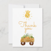 Moderne Dinosaurus Wit Baby shower Dank u Kaart (Voorkant)