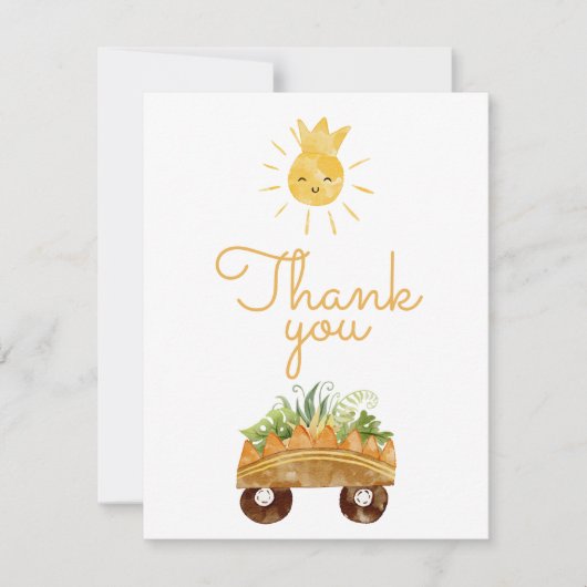 Moderne Dinosaurus Wit Baby shower Dank u Kaart (Voorkant)