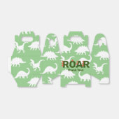 Moderne dinosaurussen ROAR Baby shower Bedankdoosjes (Uitgevouwen)
