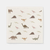 Moderne dinosaurusservetten servet (Voorkant)