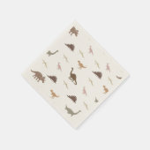 Moderne dinosaurusservetten servet (Hoek)