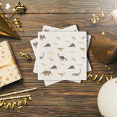 Moderne dinosaurusservetten servet