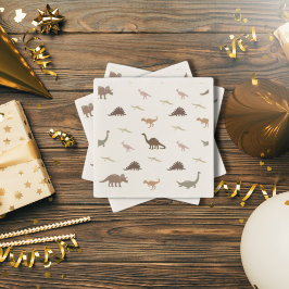 Moderne dinosaurusservetten servet