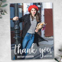 Moderne diploma dank je afstudeerfoto