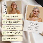 Moderne diploma-feest handgeschreven script 2-foto kaart