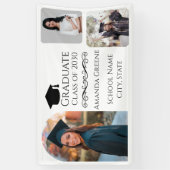 Moderne diploma foto collage banner (Verticaal)