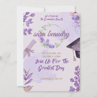 moderne diploma-uitnodigingskaart kaart