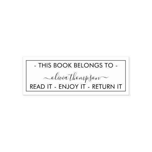 Moderne dit boek behoort tot de aangepaste zelfinktende stempel (Design)