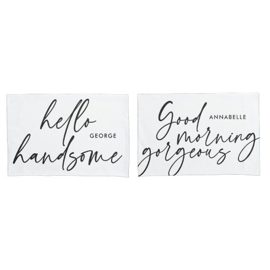 Moderne dit moderne zwarte cadeau kussensloop (Voorkant-Set)