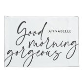 Moderne dit moderne zwarte cadeau kussensloop (Achterkant-Rechts)