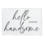 Moderne dit moderne zwarte cadeau kussensloop (Voorkant-Links)