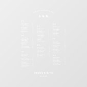 Moderne DIY bruiloft zitgrafiek Raamsticker (Vel)