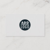 Moderne DIY Company Logo Simple Visitekaartje (Achterkant)