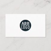 Moderne DIY Company Logo Simple Visitekaartje (Achterkant)