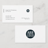 Moderne DIY Company Logo Simple Visitekaartje (Voorkant / Achterkant)