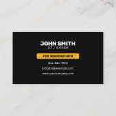 Moderne DJ Muziekproducent DJ's Signer Songwriter Visitekaartje (Achterkant)