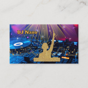 Moderne DJ-muziekproducent DJs Zanger Visitekaartje