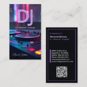Moderne DJ Platenspeler Visitekaartje (Voorkant / Achterkant)