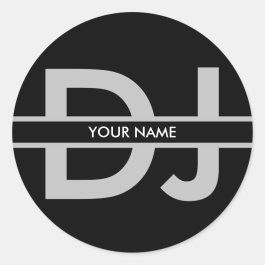 Moderne DJ Sticker (Voorkant)