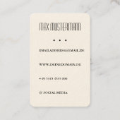 Moderne DJ Visitenkarte mit eigenem Foto Visitekaartje (Achterkant)