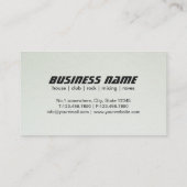 Moderne DJ zwarte monogram witte achtergrond Visitekaartje (Achterkant)