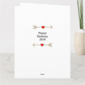 Moderne dochter 16e verjaardag kaart (Achterkant)