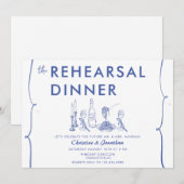 moderne doedel | Italiaans eten | repetitiediner Kaart (Voorkant / Achterkant)