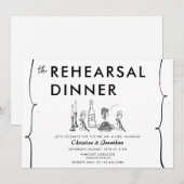 moderne doedel | Italiaans eten | repetitiediner Kaart (Voorkant / Achterkant)