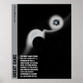 Moderne Dogge Poster groen (Voorkant)