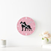 Moderne Doggen Uhr Ronde Klok (Huis)