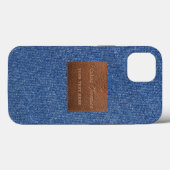 Moderne, donkerblauwe denim Jeans textielleren Case-Mate iPhone Case (Achterkant (horizontaal))