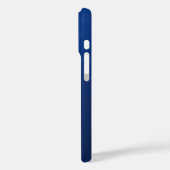 Moderne donkerblauwe gradiënt & minimale bewerkbar Case-Mate iPhone case (Achterkant / Links)