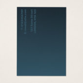 Moderne, donkerblauwe ketting-weergavekaart visitekaartje (Achterkant)