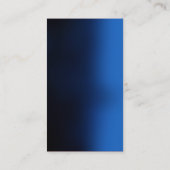 Moderne, donkerblauwe kleurenhandschrift Uniek Visitekaartje (Achterkant)