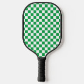 Moderne donkerblauwe & witte monogram pickleball-p pickleball paddle (Achterkant)
