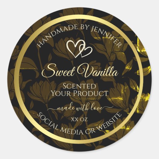 Moderne, donkerbruine etiketten voor verpakkingsdo (Voorkant)