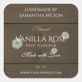 Moderne, donkerbruine-houtachtige etiketten op dag