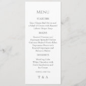 Moderne donkerdere salie groene achtergrond menu (Voorkant)