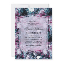 Moderne donkere bloemrijke bruidsmeidenavond