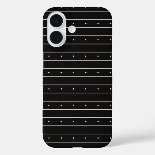 Moderne donkere gotische pinstripes en stippen Case-Mate iPhone case (Achterkant)