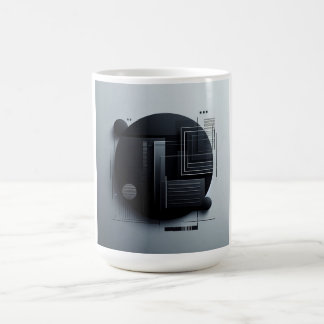Moderne donkere grafische vormgeving koffiemok