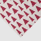 Moderne, donkere rode bomen beige faux textuur tissuepapier (Detail)