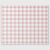 Moderne, donkere rode en witte spelden |Groot patr Cadeaupapier (Vlak)