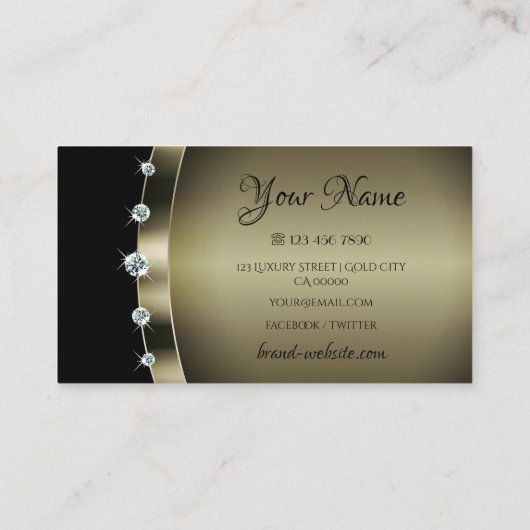 Moderne donkere zilver zwart met luchtige neushoor visitekaartje (Achterkant)