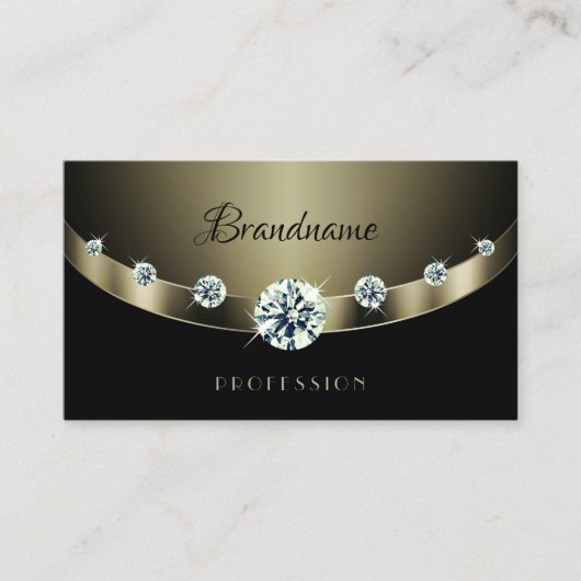 Moderne donkere zilver zwart met luchtige neushoor visitekaartje (Voorkant)