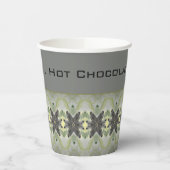 Moderne donkergrijs met groen papieren bekers (Links)