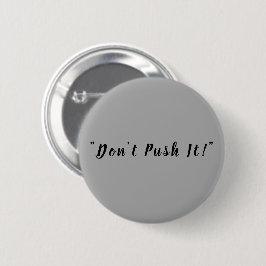 Moderne donkergrijze effen op maat gemaakte ronde button 5,7 cm