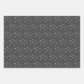 Moderne, donkergrijze NOEL-papierbladen voor het o Inpakpapier Vel (Voorkant 3)