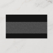 Moderne - donkergrijze reliëftextuur visitekaartje (Achterkant)